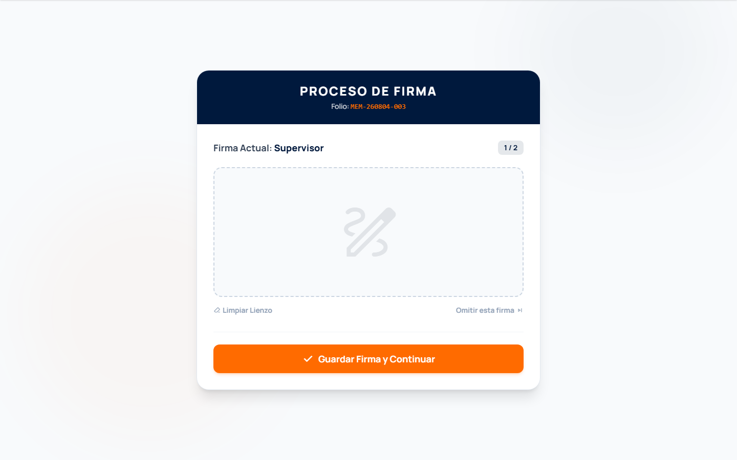 Lienzo de firma digital de HR AUTMEMS